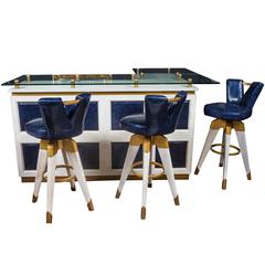 Custom Bar and Stools by Patrick Dragonette