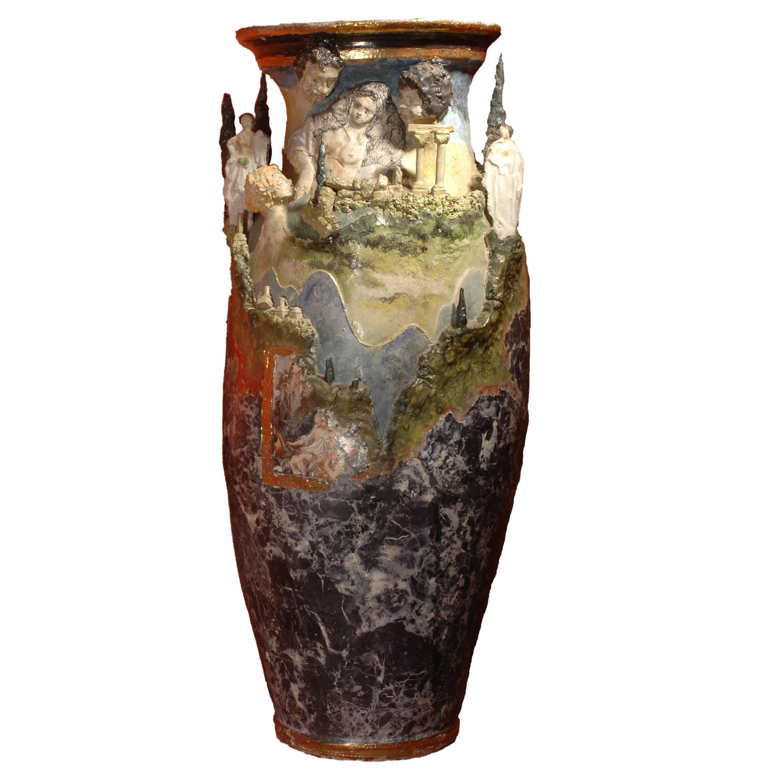 Large Ceramic Vase by the Artist Alain Girel