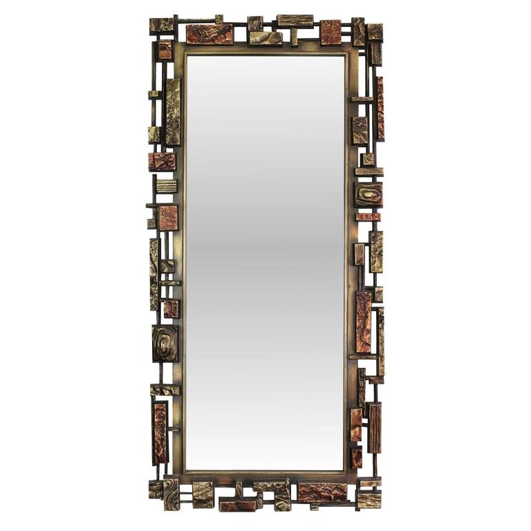 Brutalist Style Wall Mirror