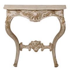 Swedish 19th Century Painted Wood Console Table