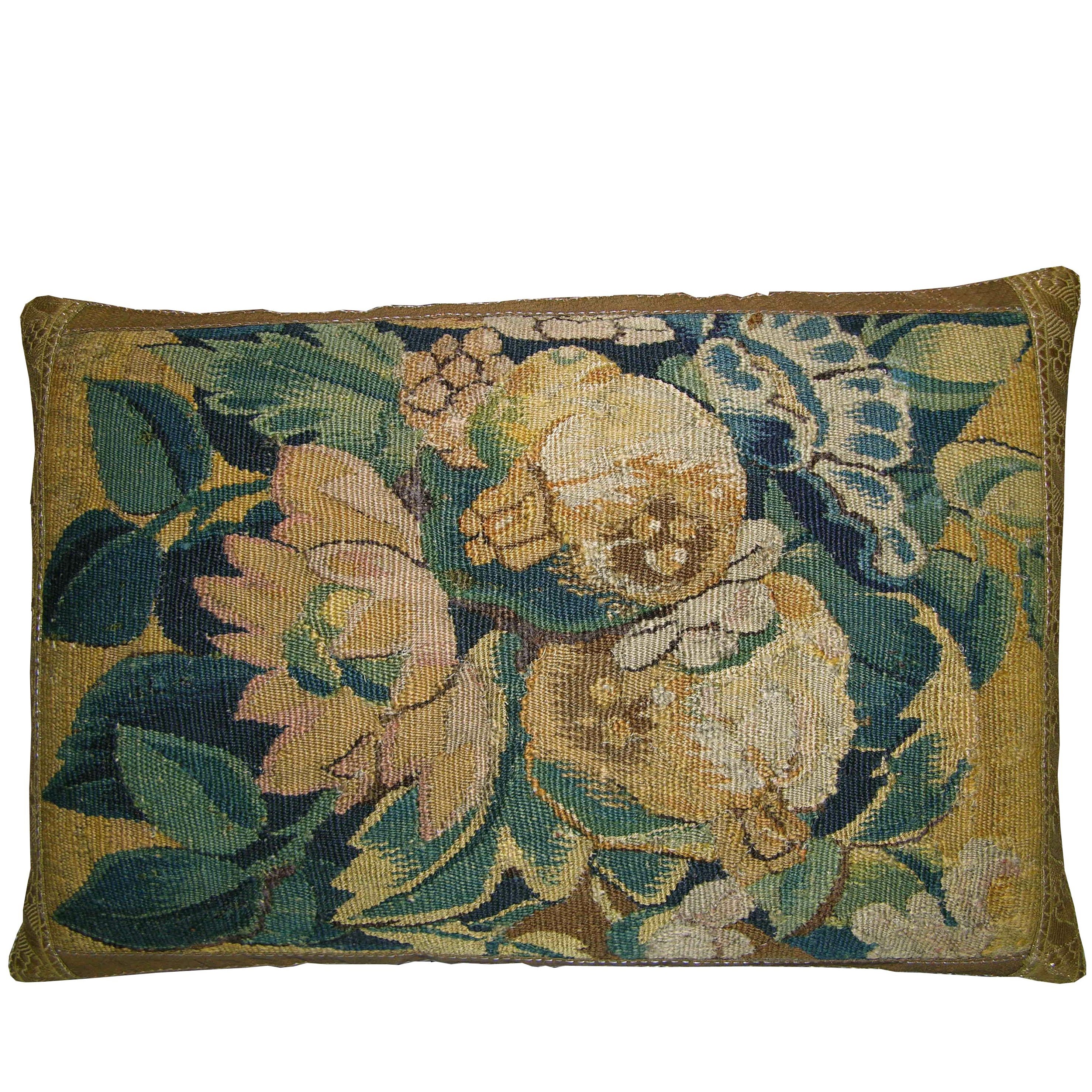 Antique Flemish Tapestry Pillow Circa 17th Century At 1stdibs