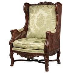 Early 20th Century Mahogany Framed Bergere Chair