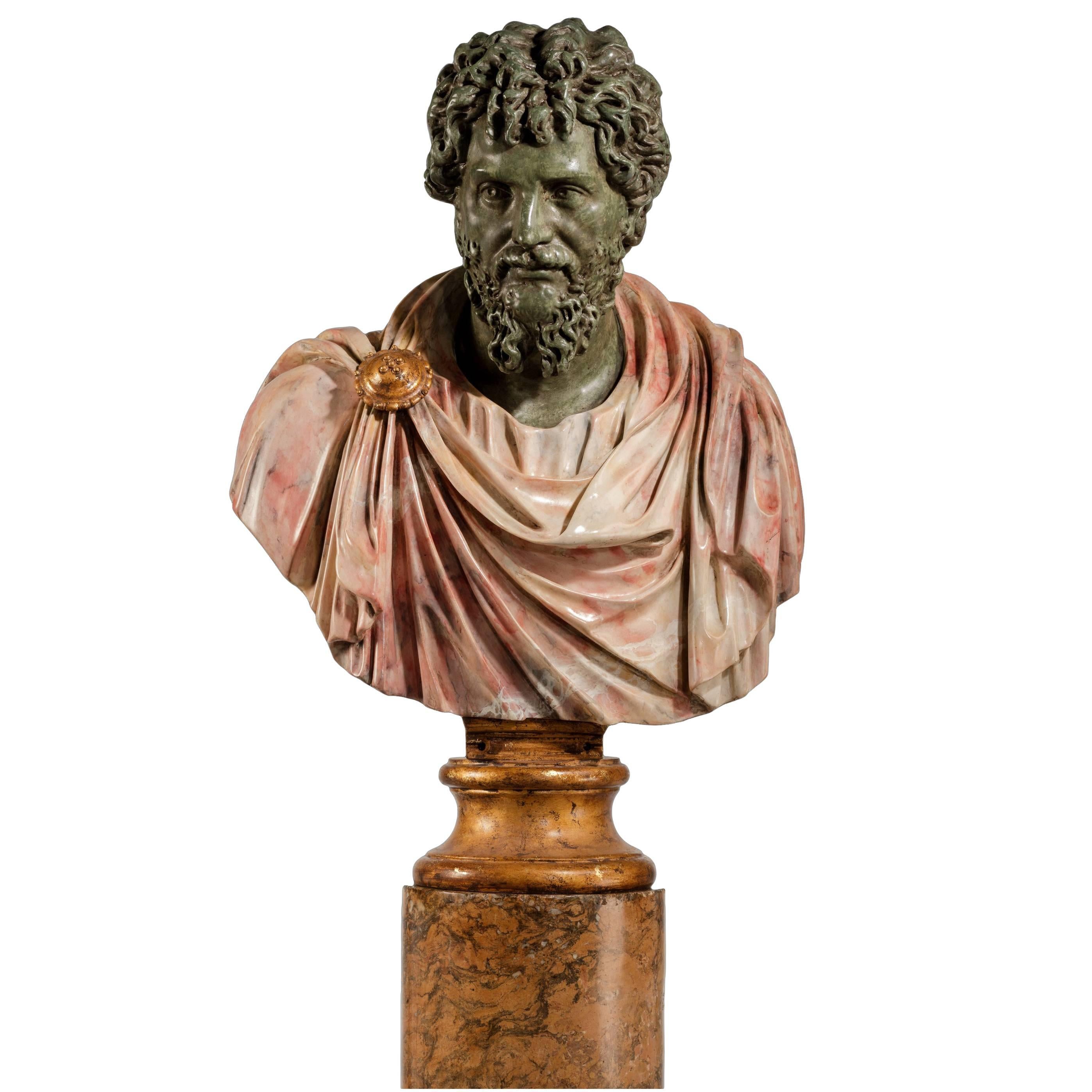 Bust of a Roman Emperor Septimus Severus