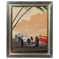 Vintage Race Car Study by William Scott