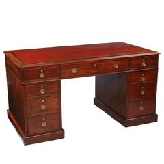 William IV Mahogany Small Partners' Desk