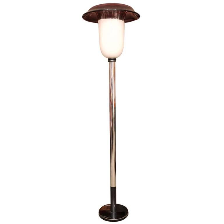 Art Glass Floor Lamp by Barbini For Sale
