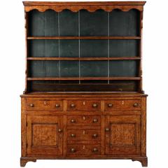 English Antique Oak Welsh Cupboard Cabinet, Early 19th Century