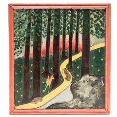 Folk Collage of Rural Countryside 4