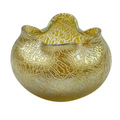 Loetz Glass Art Nouveau "Candia Mimosa" Art Glass Vase