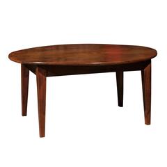 Oval French Cherry Coffee Table