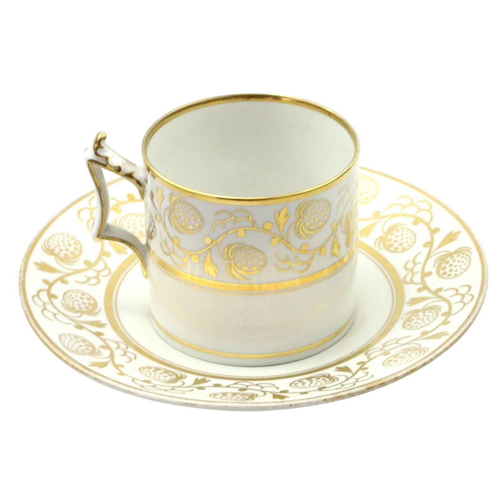 Early 19th Century Porcelain Coffee Cup by Flight Barr and Barr