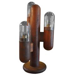 Wood Table Cactus Lamp 12