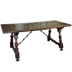 Antique Stunning 17th Century Trestle Table from Northern Italy