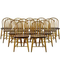 Set of 14 19th Century Swedish Dining Chairs