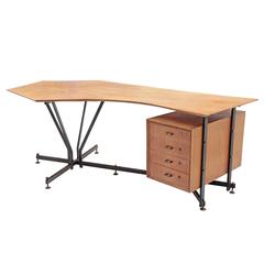 Wonderful Design Writing Desk, Italy, circa 1950s.