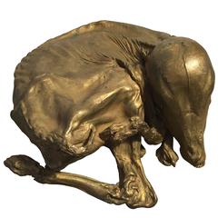 Vintage Bronze Cast of Calf Fetus 1