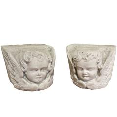 Antique 17th Century Italian Marble Capitals