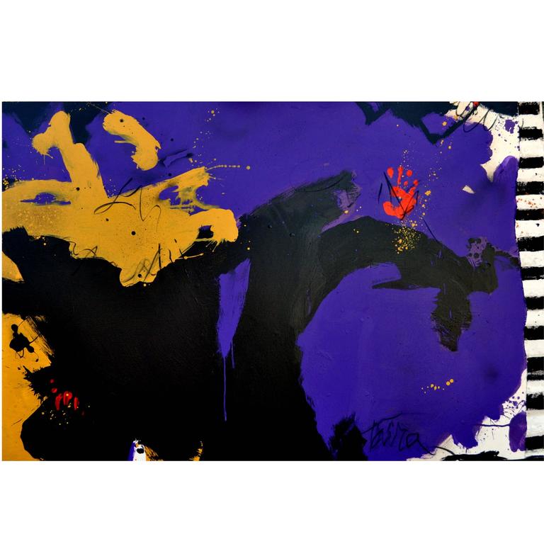 Abstract Impressionist Painting by Taira For Sale at 1stDibs
