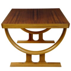 1970s Scandinavian Teak and Walnut Coffee Occasional Table