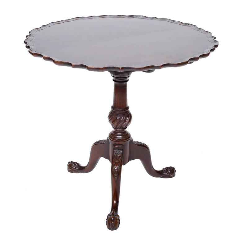A Fine English Chippendale Mahogany Pie Crust Table At 1stdibs A Fine English Chippendale Mahogany Pie Crust Table For