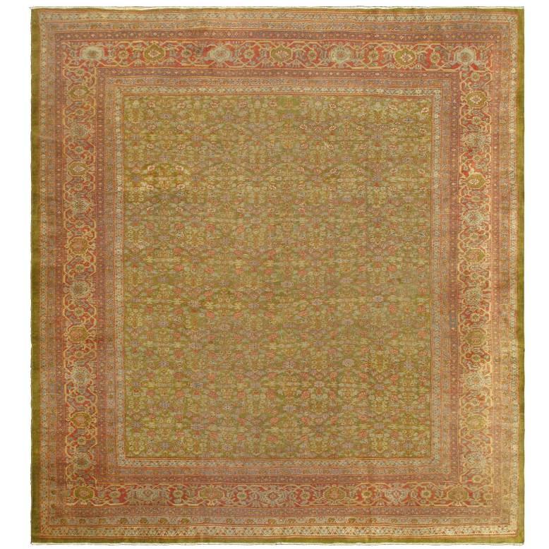 Antique Persian Ziegler Square Carpet
