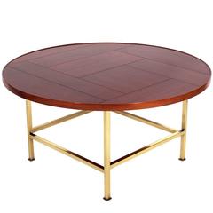 Modernist Walnut and Brass Coffee Table 10