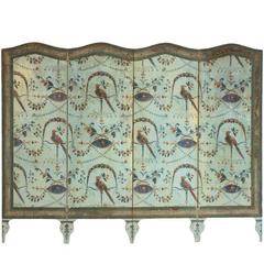 A French Neoclassical Four-Panel Wallpaper Screen 6