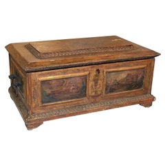 Rare Early 19th Century Italian Painted Coffer