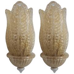 Two Venini Wall Lights 12