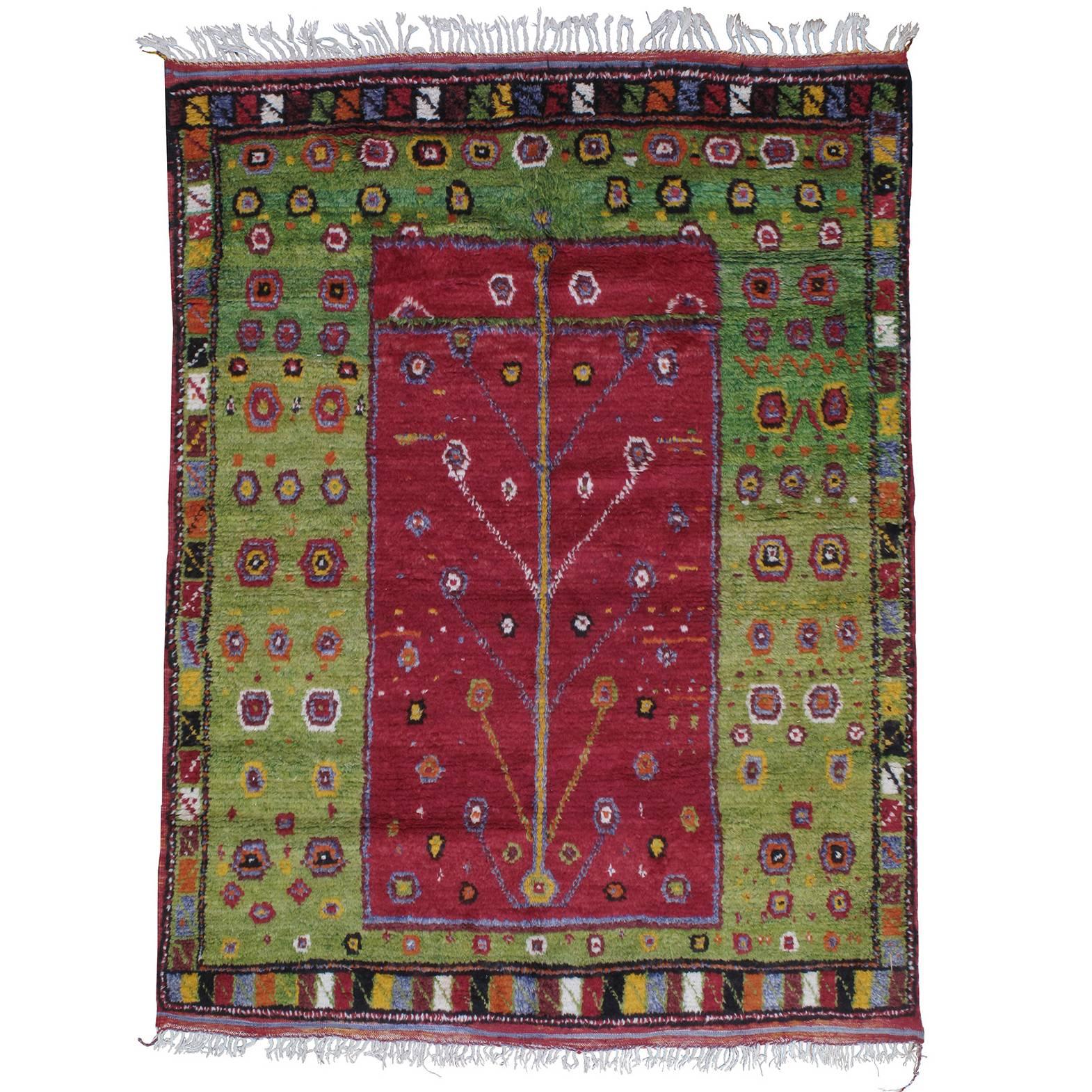 Festive "Tree-of-Life" Rug For Sale