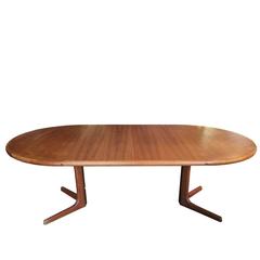 Oval Danish Teak Dining Table by Drylund