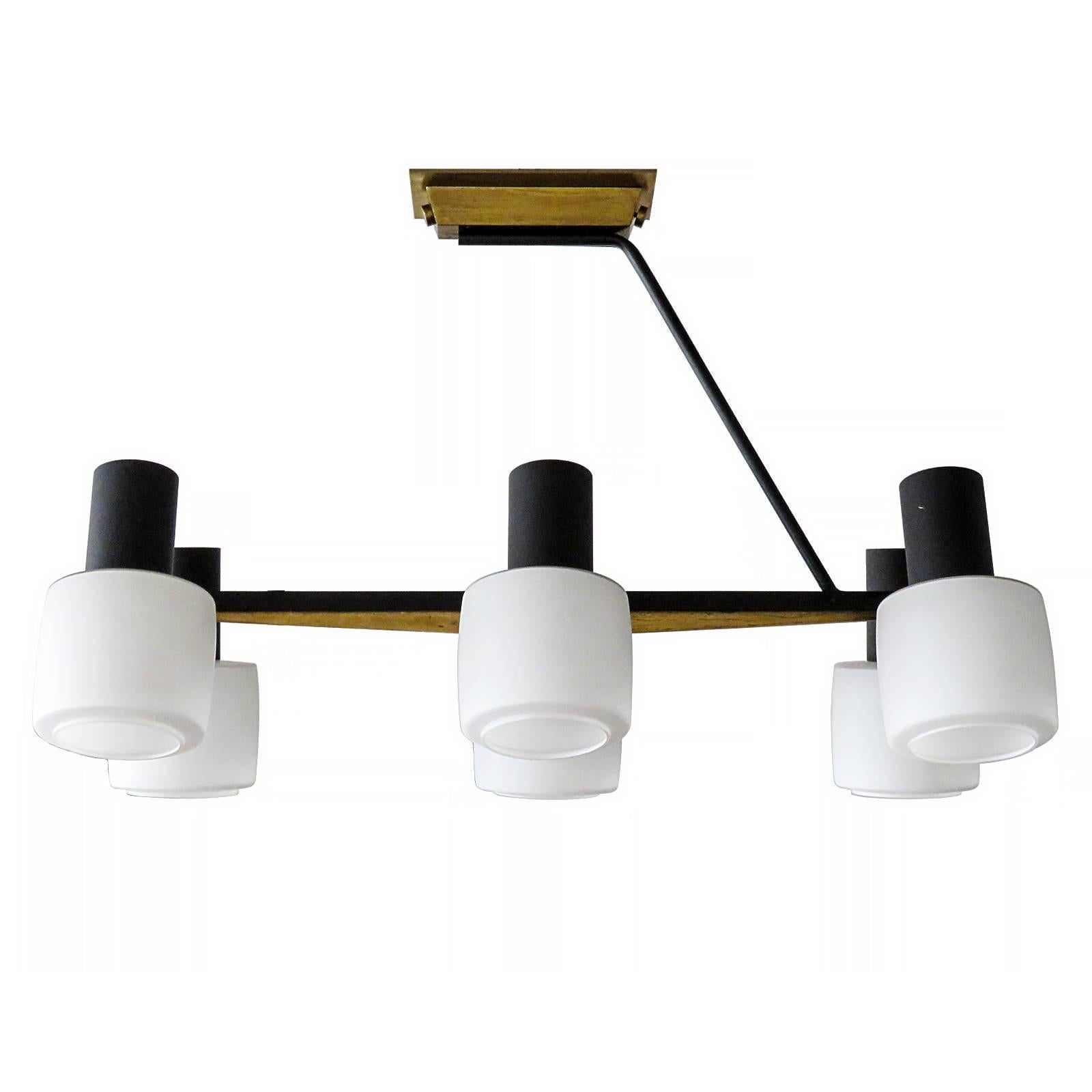 Six-Light Chandelier by Arlus