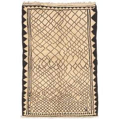 Black and White Gabbeh Rug 1