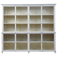 19th Century Swedish Glazed Painted Display Cabinet