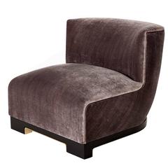 Achille Salvagni, "Vittoria", velvet and lacquer chair, Italy, 2015 2