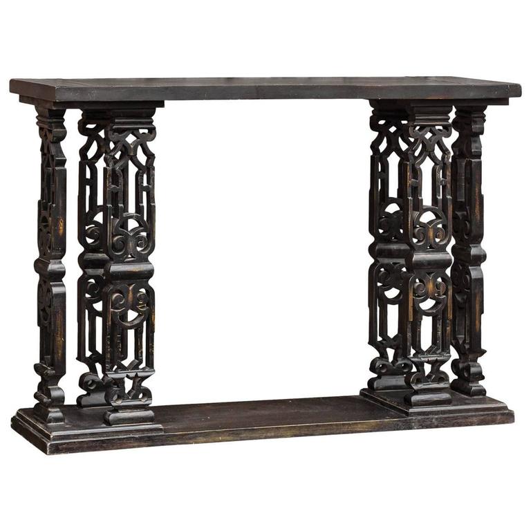 Beautifully Carved Alter Table at 1stdibs