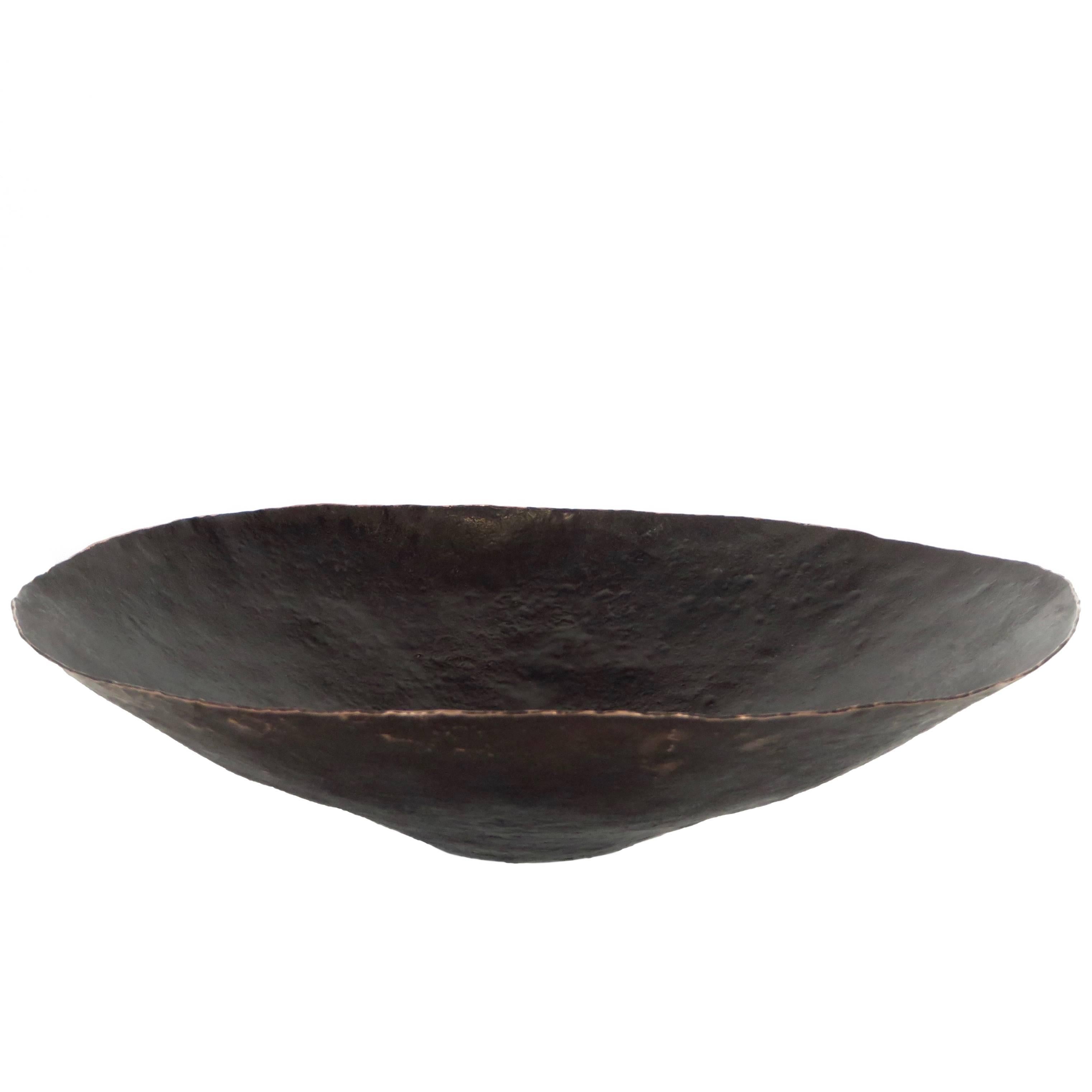 Hand-Hammered Contemporary Copper Bowl by Hvnter Gvtherer