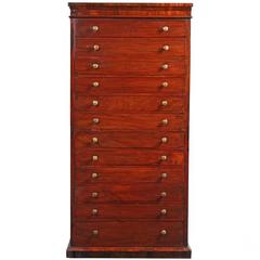 Antique 19th Century Rosewood Collectors Chest
