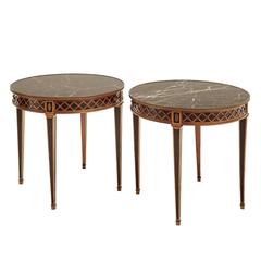 Pair of Side Tables, Classicist Style, Early 20th Century