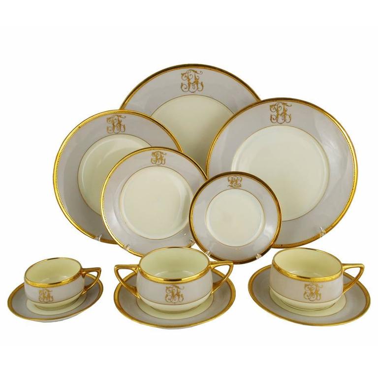 Art Deco Dresden Ambrosius Lamm Dinner Set Service for Eight at 1stDibs | art  deco dinnerware set, art deco dinner plates, art deco dinner set