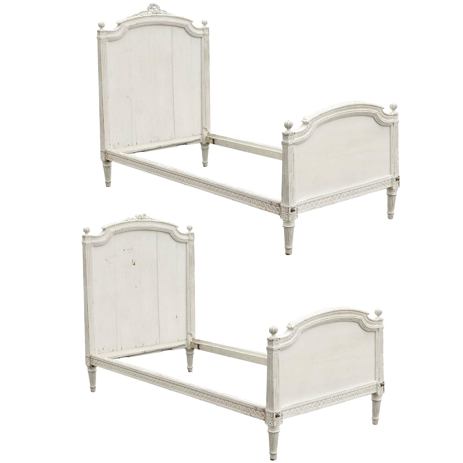 Pair of French Twin Beds at 1stdibs