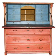 Antique 19th Century Swedish Drop-Leaf Desk