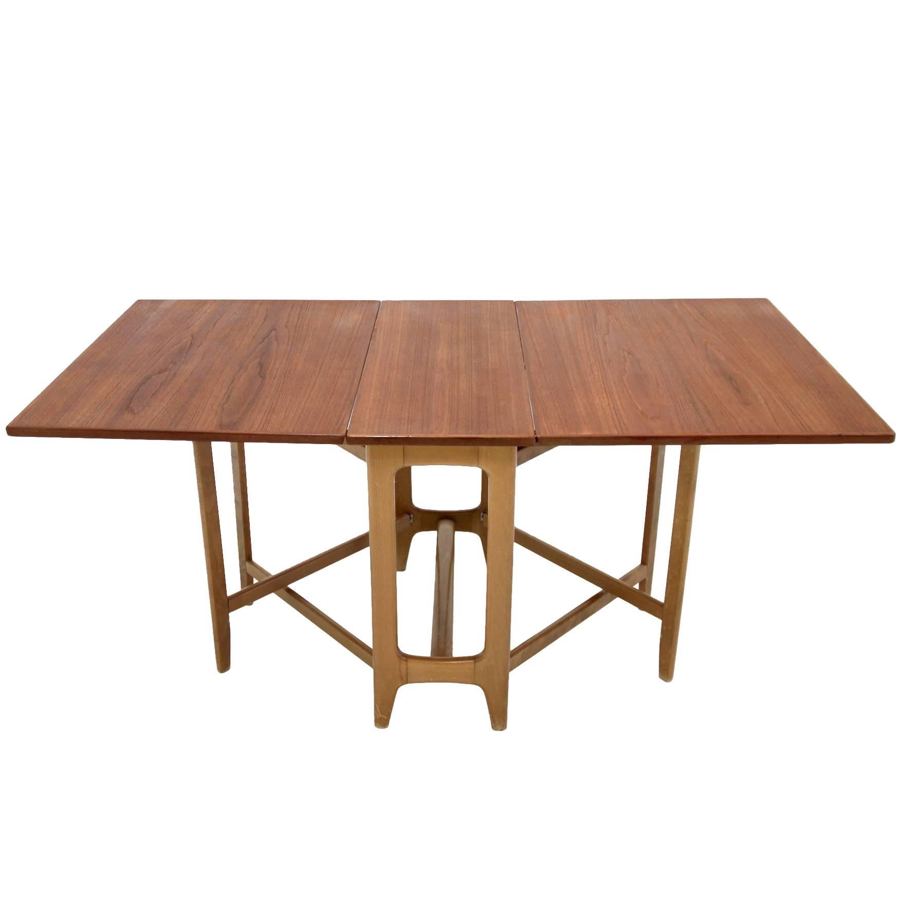 Foldable Dining Table by Bendt Winge at 1stDibs bendt winge table