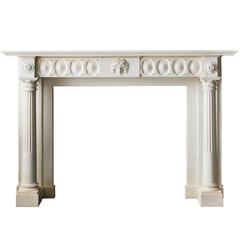 18th Century Regency Mantel in Statuary Marble, NY-135 12