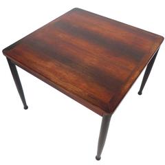 Midcentury Danish Square Rosewood Side Table by Eielersen