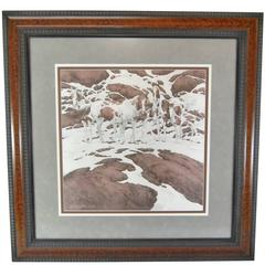 Limited Edition Signed Lithograph by Bev Doolittle, "Pintos"