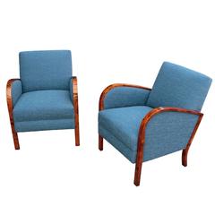 Swedish Pair of Art Deco Period Bergeres