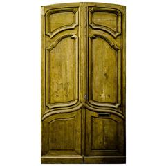 Mid-18th Century Important French Oak Entrance Door