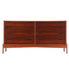 Danish Modern Rosewood and Teak Dresser by William Watting Danish Modern Rosewood and Teak Dresser by William Watting