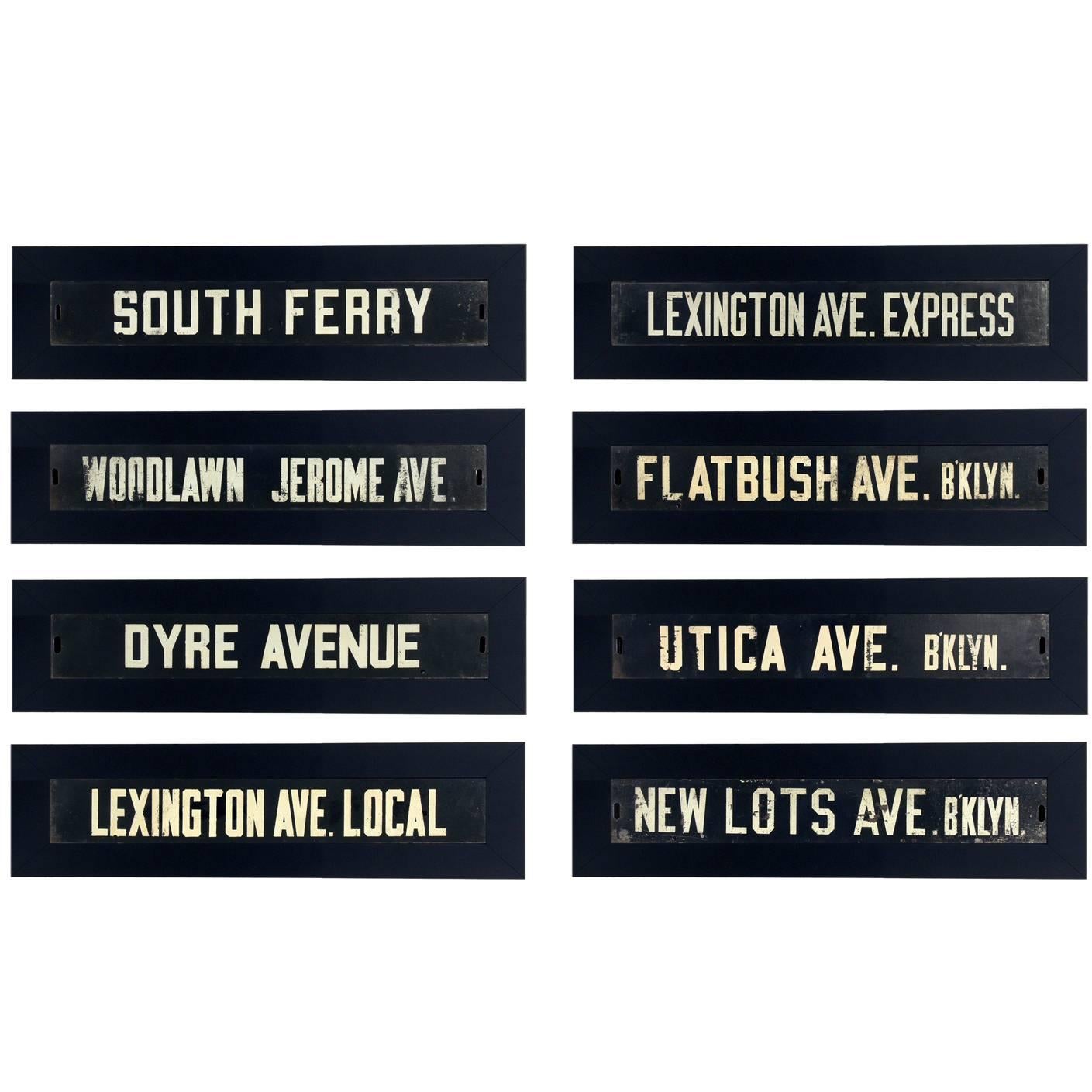 Selection of 1950s NYC Bus Signs